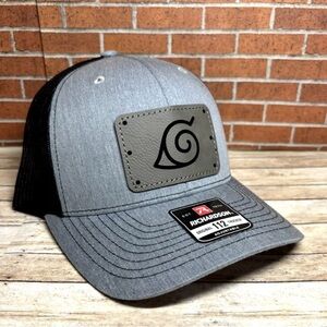 Richardson 112 Naruto Leatherette Patch Trucker Hat, Anime Uzumaki Hat
